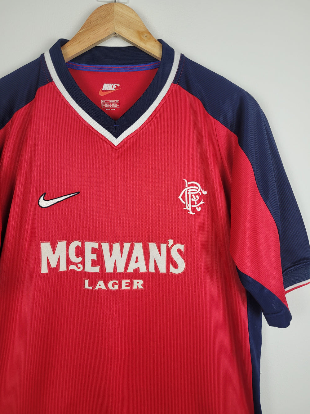 1995-96 Rangers adidas Away Shirt L/S M in 2023