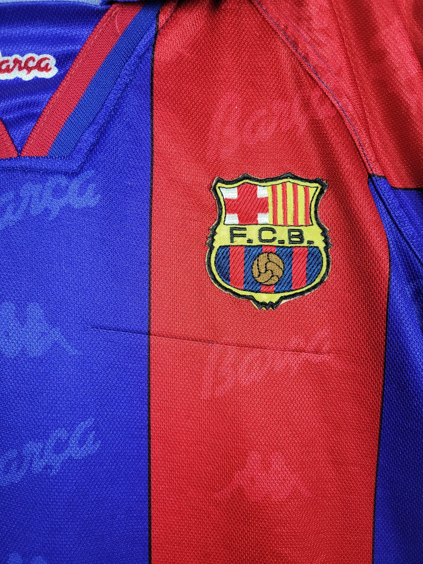 
                  
                    Original FC Barcelona *Player-spec* Home Jersey #10 of Giovanni 1996-1997 - XL
                  
                