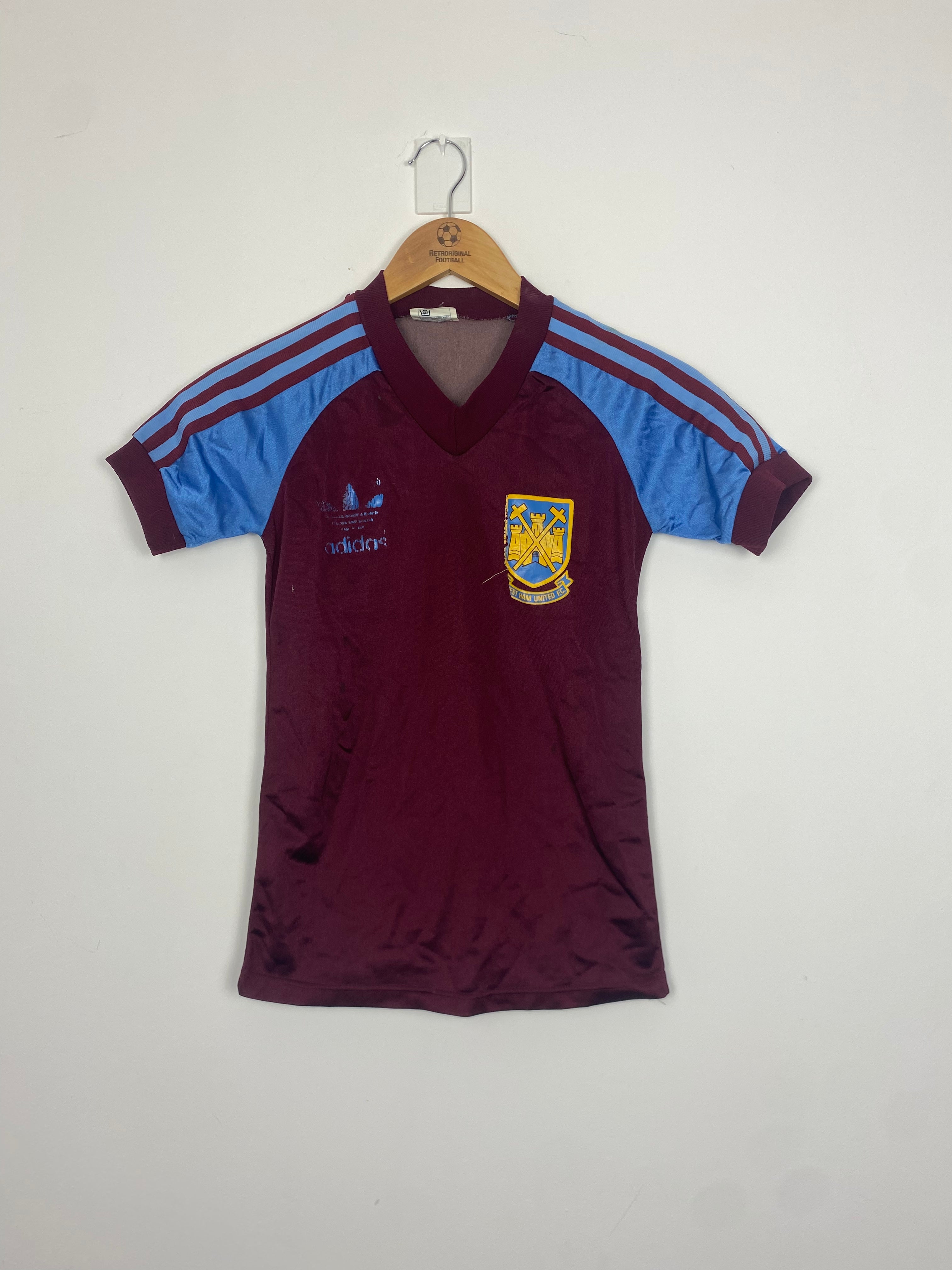 Original West Ham United FC Away Jersey 1980-1983 - Large Boys